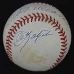 Triple Crown Hitters Autographed Baseball UDA 