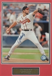 Greg Maddux Tom Glavine & John Smoltz Autographed Cy Young Display