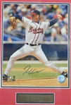 Greg Maddux Tom Glavine & John Smoltz Autographed Cy Young Display
