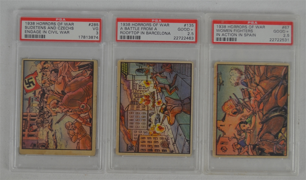 Horrors of War 1938 PSA Graded Cards