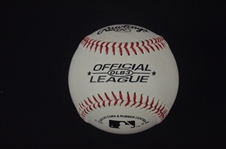 Jimmy Piersall Autographed Baseball & Card Display