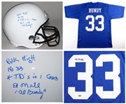 Ed O'Neill Autographed Al Bundy Polk High Jersey & Full Size Helmet