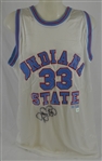 Larry Bird Autographed Indiana State Jersey