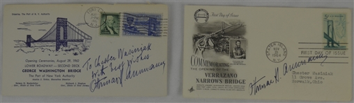 Othmar Ammann 1962 & 1964 Lot of 2 Signed First Day Covers