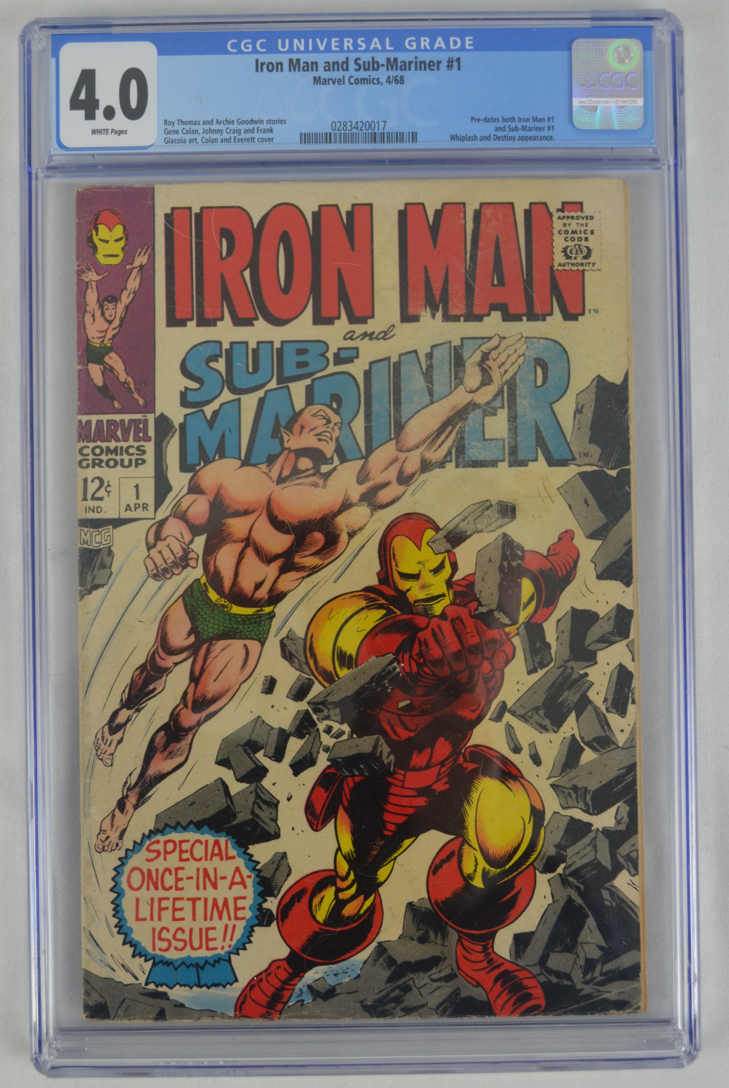 Lot Detail Iron Man Sub Mariner 1968 Marvel Comic Book Issue