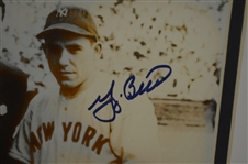 Yogi Berra w/Babe Ruth Autographed Framed Photo