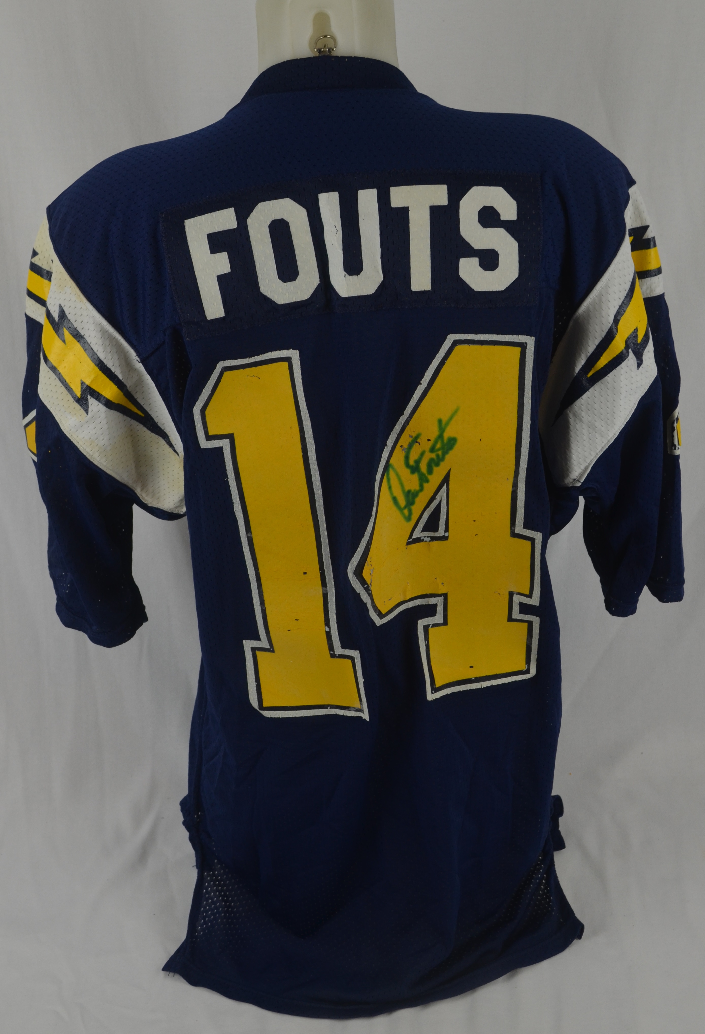 chargers game worn jersey