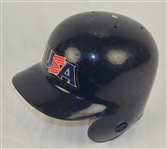 Team USA Baseball Helmet w/Heavy Use