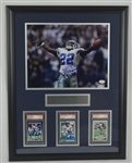 Emmitt Smith Autographed Rookie Card Display 