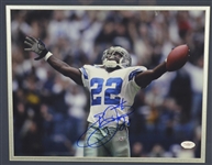 Emmitt Smith Autographed Rookie Card Display 