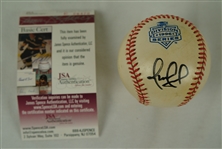Omar Vizquel Autographed 1996 ALDS Baseball