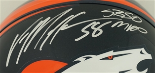 Von Miller 2016 Denver Broncos Super Bowl 50 MVP Autographed Full Size Helmet