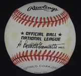 Hank Aaron Autographed Baseball