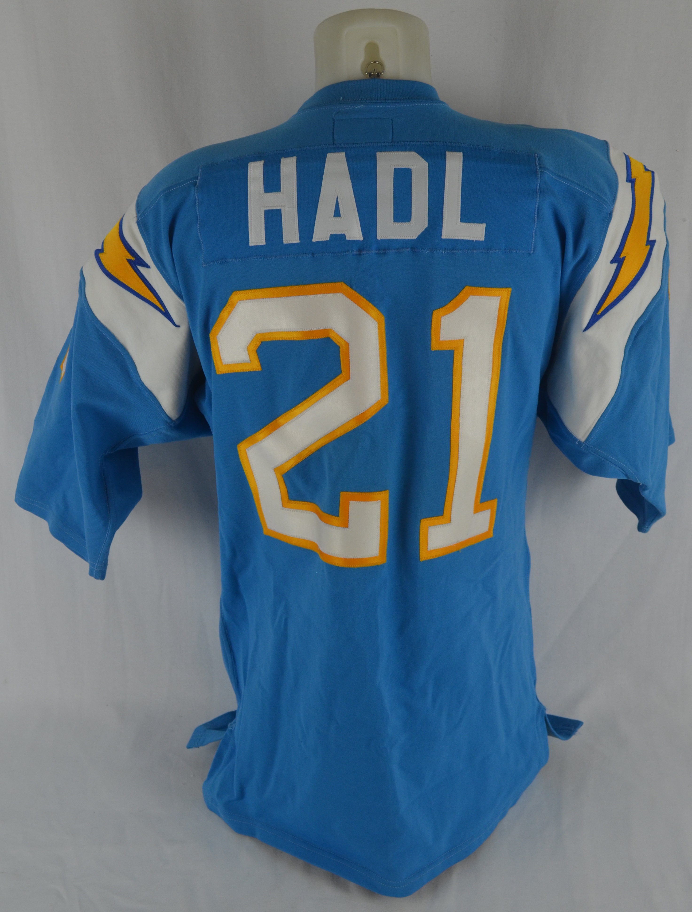 san diego chargers game used jersey