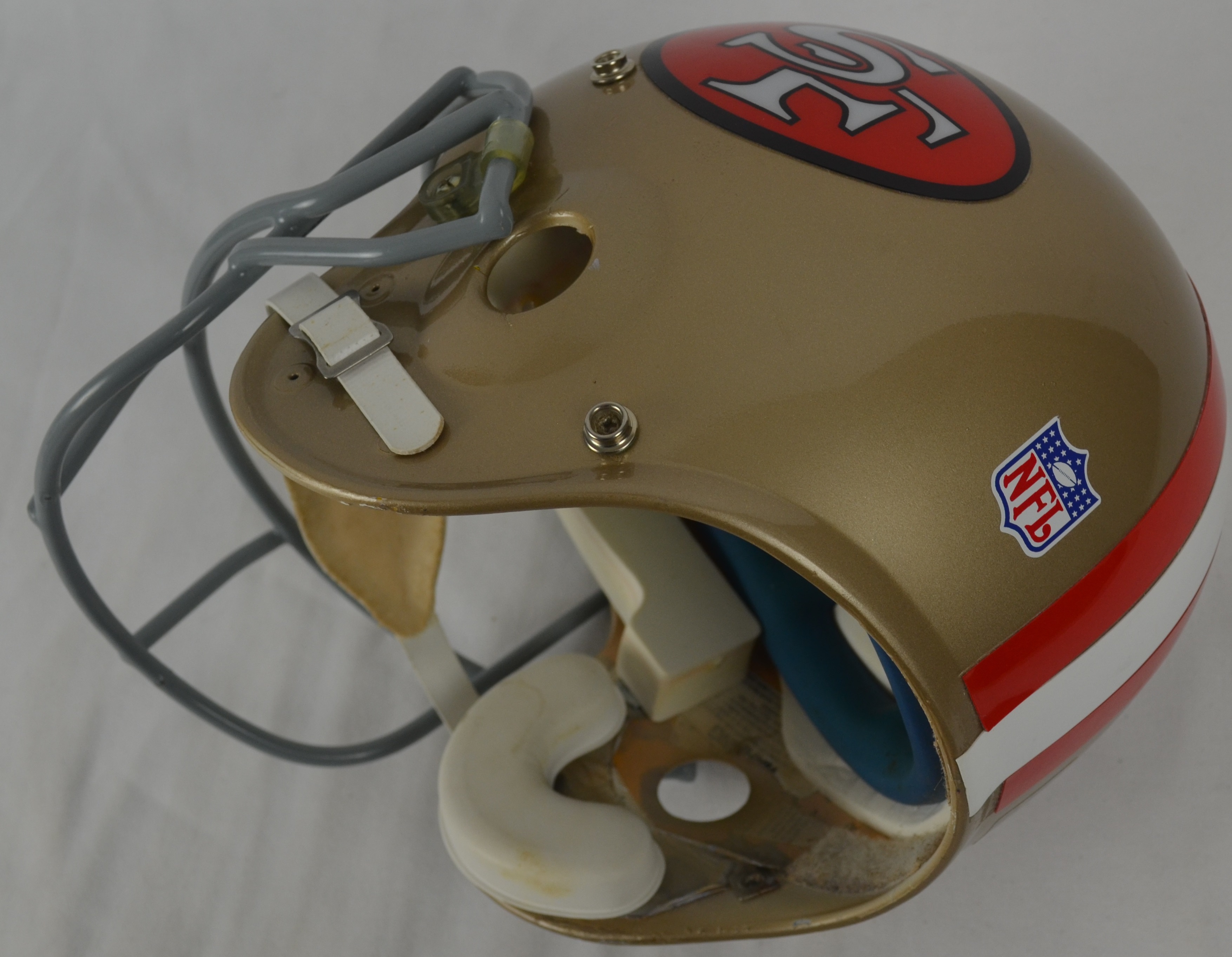 49ers game used helmet