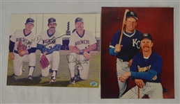 George Brett/Robin Yount & Rollie Fingers/Ted Simmons/Robin Yount Autographed Photos