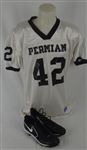 Friday Night Lights 2004 Chris Comer Screen-Worn Permian Panthers Game Jersey & Cleats