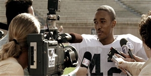 Friday Night Lights 2004 Chris Comer Screen-Worn Permian Panthers Game Jersey & Cleats