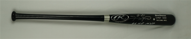 Sammy Sosa Autographed & Inscribed 66 HR NL MVP Bat