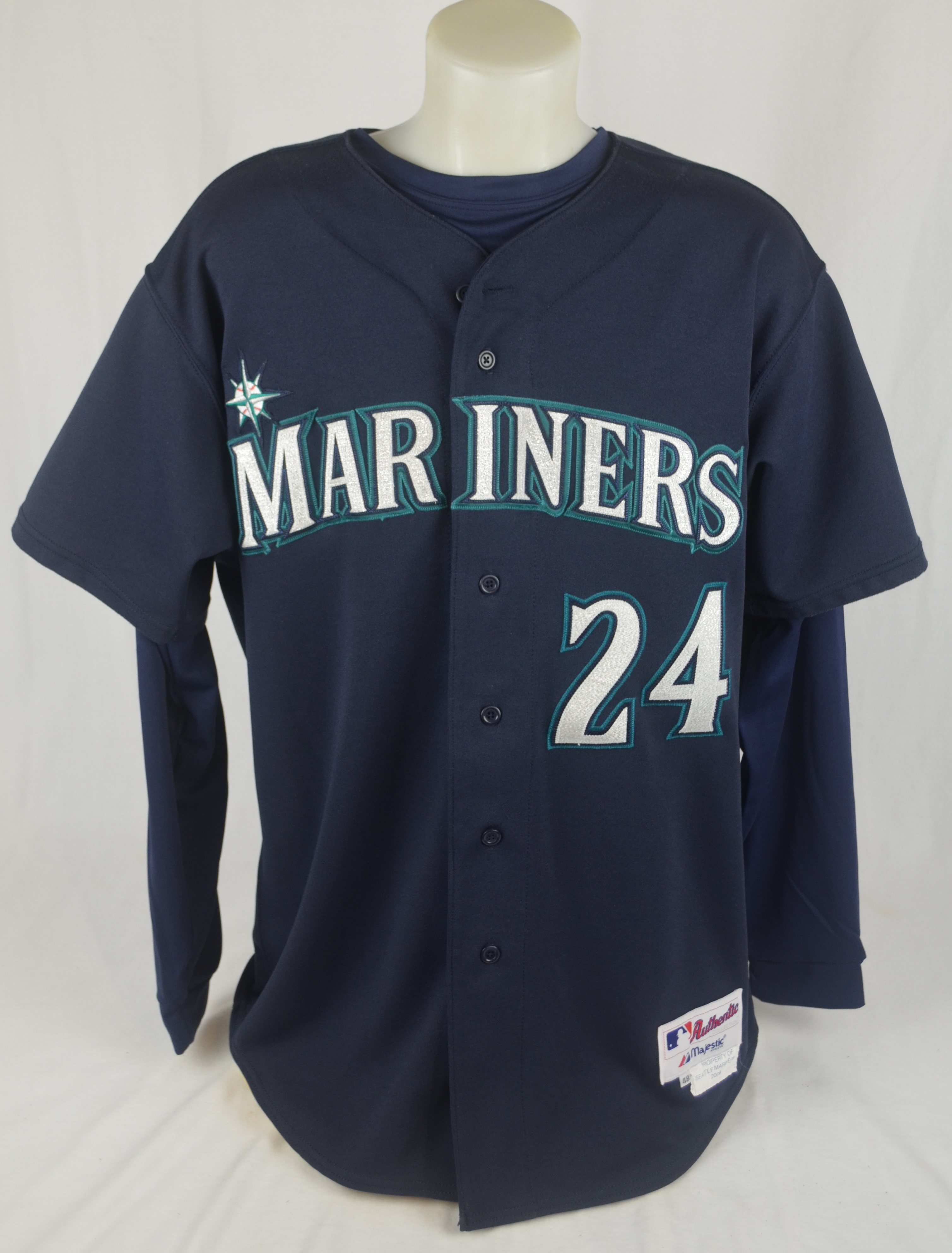 Lot Detail - Ken Griffey Jr. 2009 Seattle Mariners Game Used Jersey w/Dave  Miedema LOA