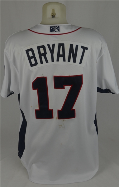 Kris Bryant 2014 Tennessee Smokies Game Used Jersey w/Dave Miedema LOA