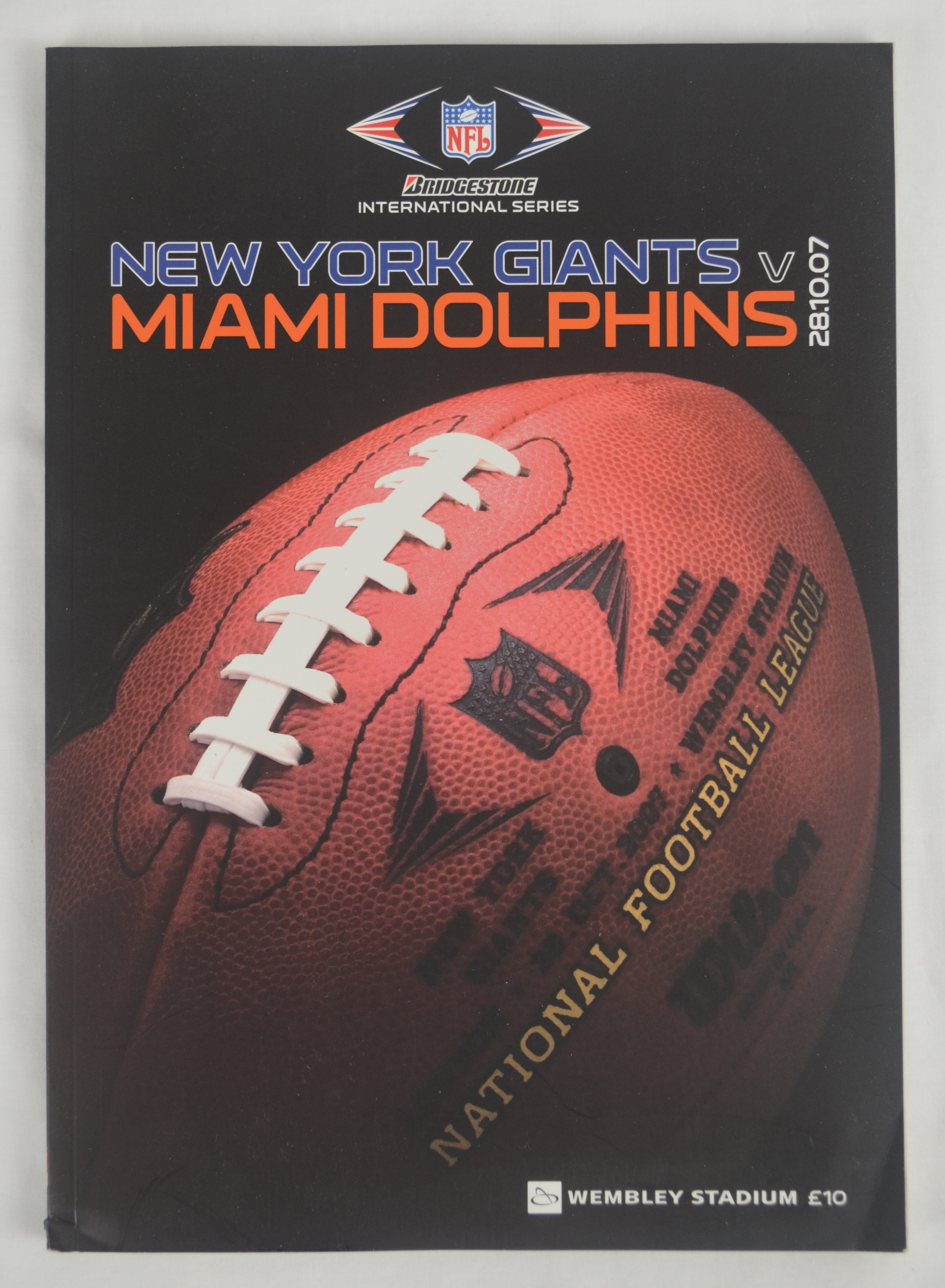 Lot Detail First Ever NFL Regular Season Game Program From Played