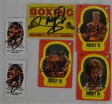 Manny Pacquiao Lot of 12 Autographed Trading Cards 