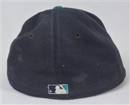 Edgar Martinez c. 1995-96 Seattle Mariners Game Used Hat w/Dave Miedema LOA