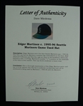Edgar Martinez c. 1995-96 Seattle Mariners Game Used Hat w/Dave Miedema LOA