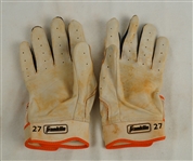 Jose Altuve Houston Astros Professional Model Batting Gloves w/Medium Use