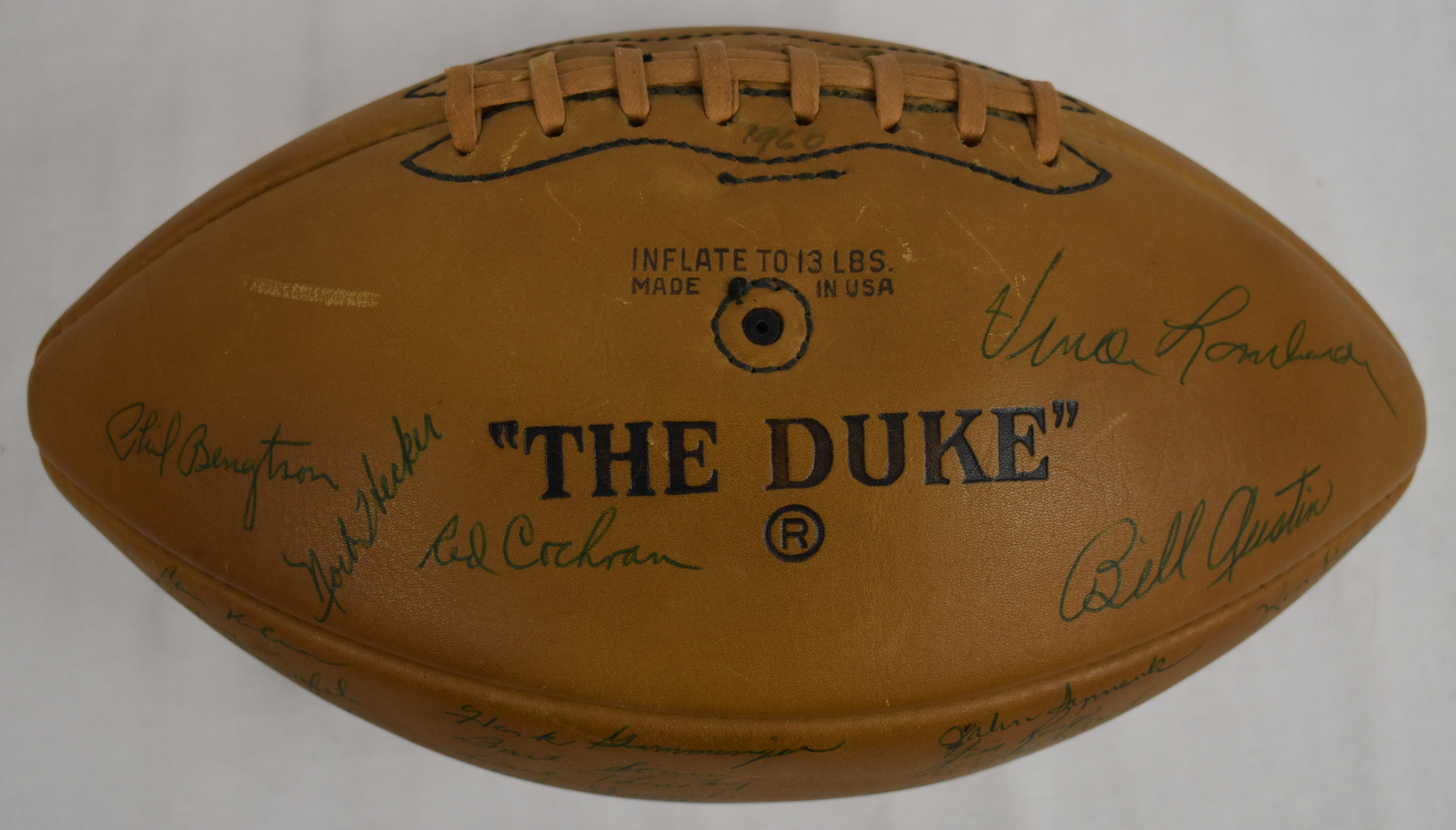 1963 Green Bay Packers Team Autographed Official Wilson Football