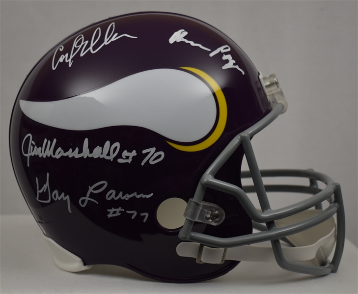 Purple People Eaters Autographed Full Size Helmet