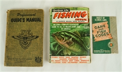 Collection of Vintage Fishing Lures & Books