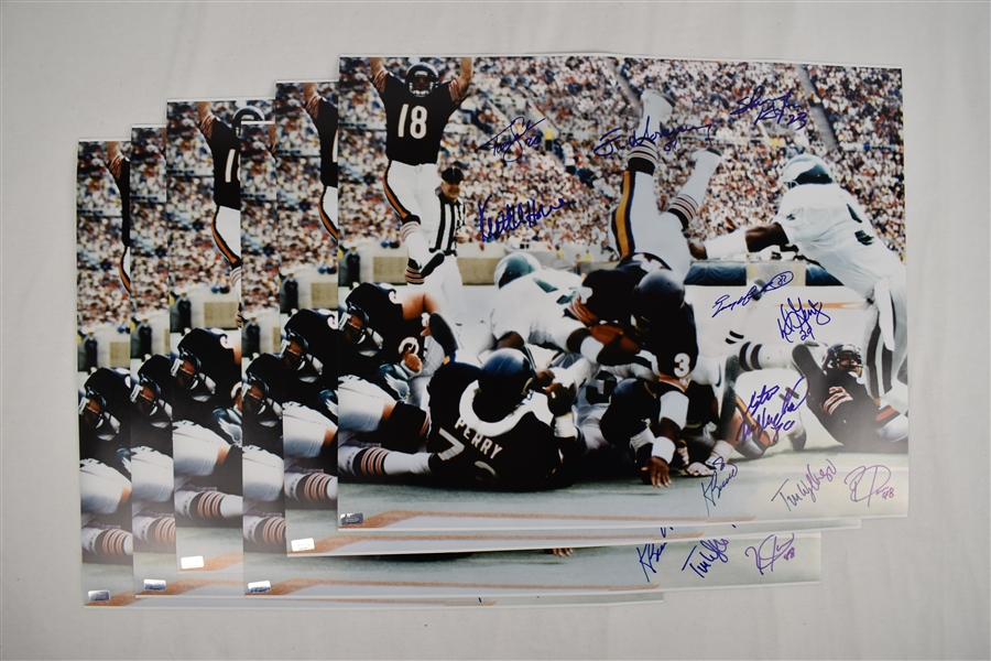 Chicago Bears Lot 6 Autographed 16x20 Team Signed Photos
