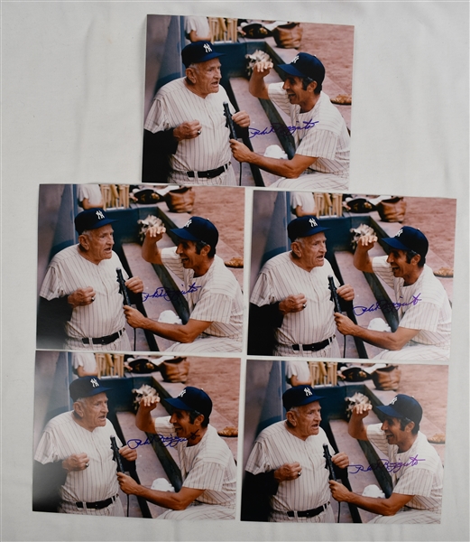 Phil Rizzuto Lot of 5 Autographed 8x10 Photos