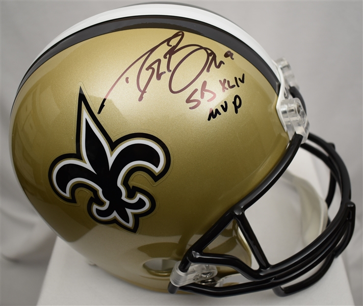 Drew Brees New Orleans Saints Autographed & Inscribed Full Size Helmet