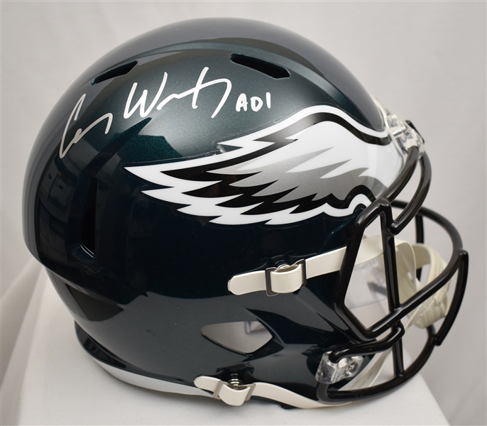 Carson Wentz Philadelphia Eagles Autographed Full Size Helmet