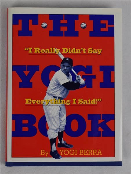 “The Yogi Book” Hard Cover Book Signed by Yogi Berra