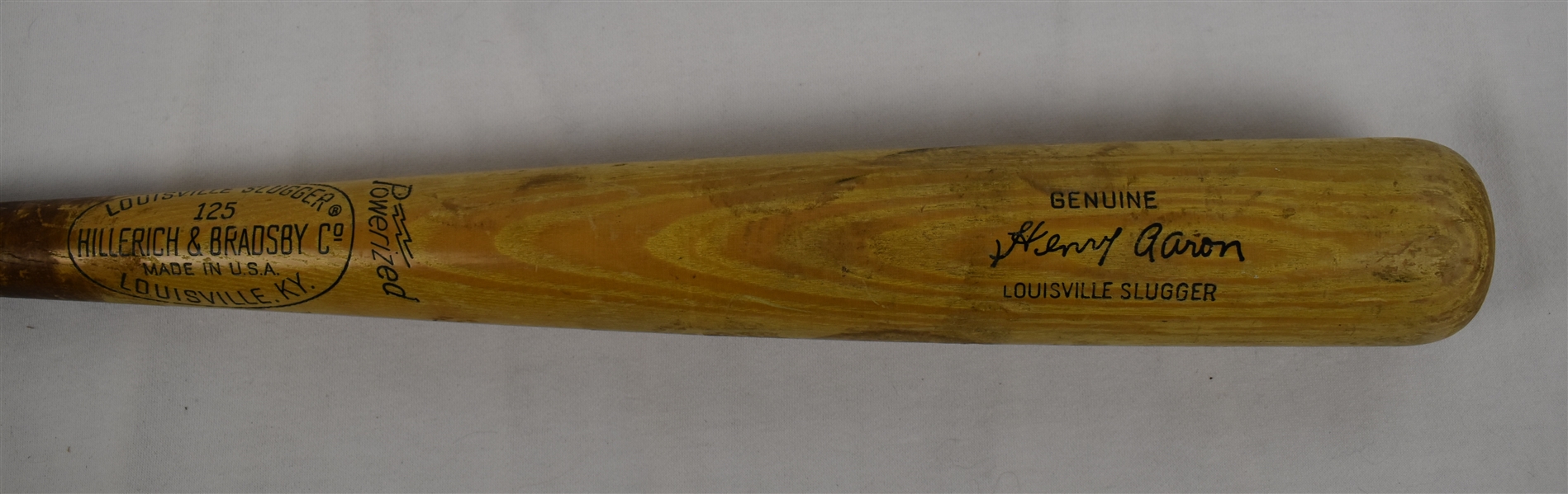 Hank Aaron Vintage Louisville Slugger Baseball Bat