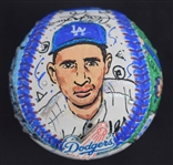 Sandy Koufax One-Of-A-Kind Charles Fazzino Baseball 