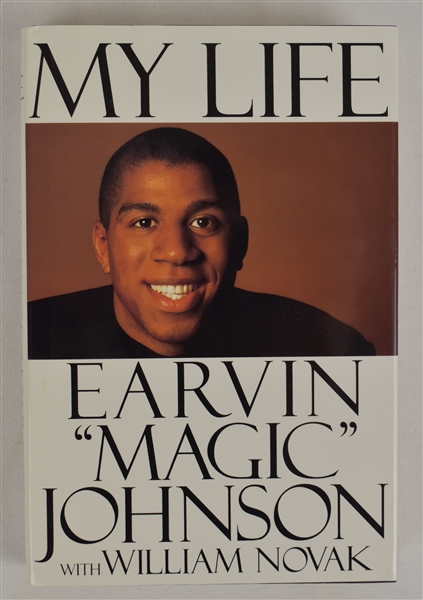 “My Life” Hard Cover Book Signed by Earvin Magic Johnson
