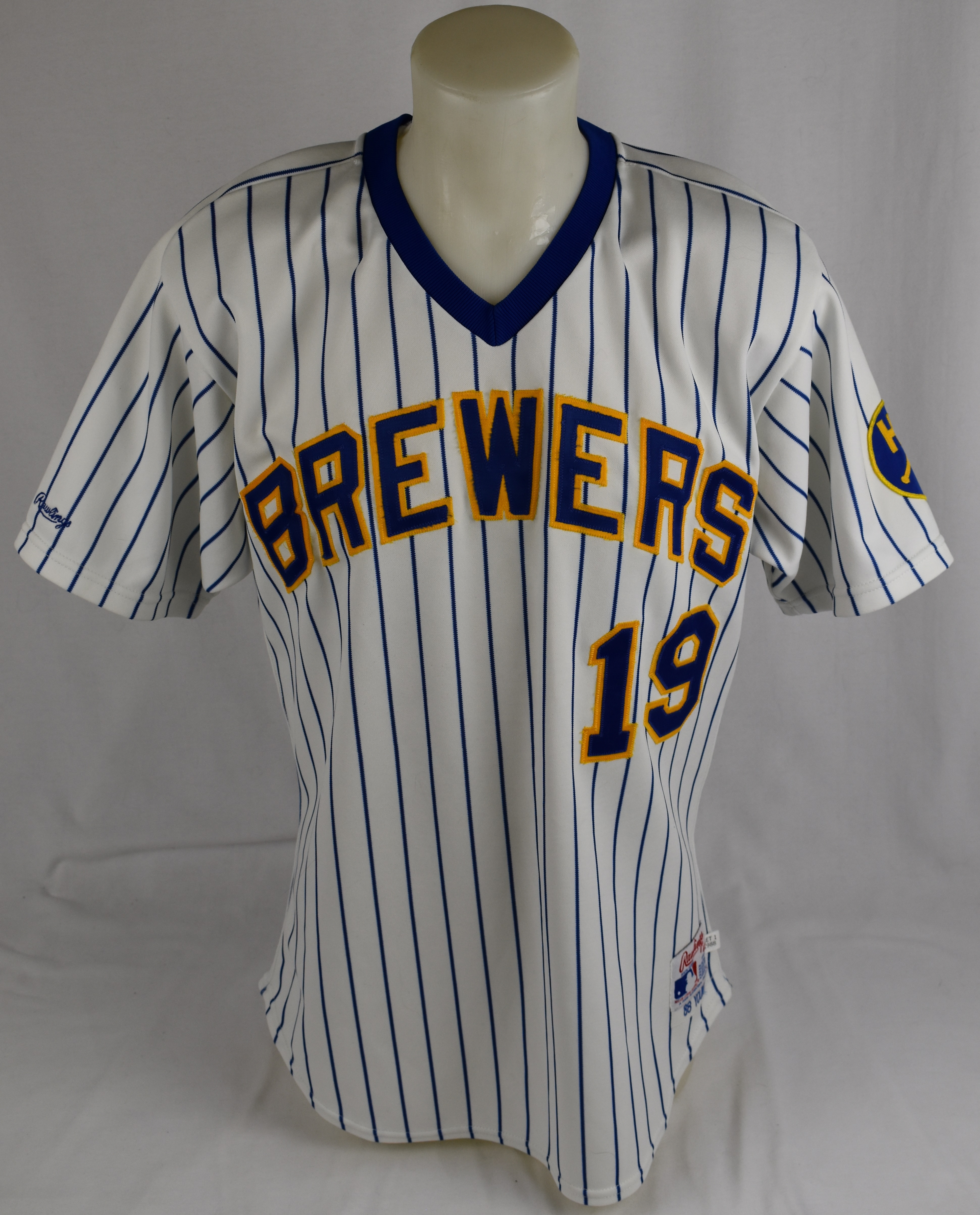 Lot Detail - Robin Yount 1988 Milwaukee Brewers Game Used Jersey w/Dave  Miedema LOA