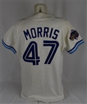 Jack Morris 1992 Toronto Blue Jays World Series Game Used Jersey w/Dave Miedema LOA