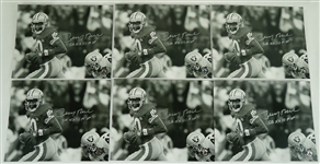 Jerry Rice Lot of 6 Autographed & Inscribed Super Bowl XXIII MVP 8x10 Photos