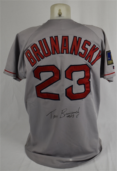 Tom Brunansky 1992-94 Boston Red Sox Game Used Jersey w/Dave Miedema LOA