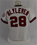 Bert Blyleven 1989 California Angels Game Used Jersey w/Dave Miedema LOA