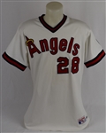 Bert Blyleven 1989 California Angels Game Used Jersey w/Dave Miedema LOA