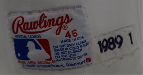 Bert Blyleven 1989 California Angels Game Used Jersey w/Dave Miedema LOA