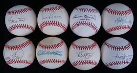 The 500 Home Run Club Lot of 8 Autographed Baseballs 