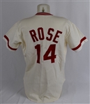 Pete Rose 1978 Cincinnati Reds Game Used & Autographed Jersey w/Dave Miedema LOA & Beckett